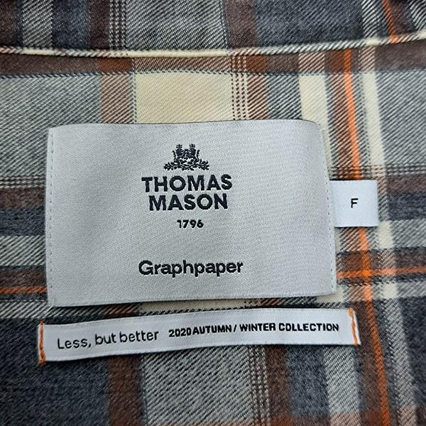 グラフペーパー Graphpaper×THOMAS MASON 20AW オーバーサイズチェック
