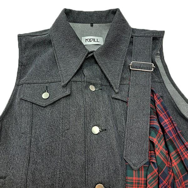 KIDILL（キディル） 【値下げ】KIDILL 26SS SLEEVELESS PLEATS SKIRT