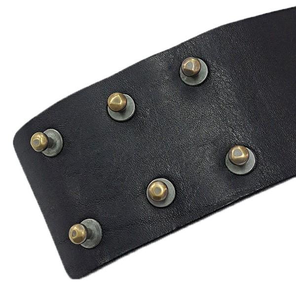 Rick Owens（リック・オウエンス） レザーブレスレット ブラック