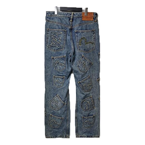 値下げ】EVISU×FLAGSTUFF MANY POCKET DENIM PANTS メニーポケット