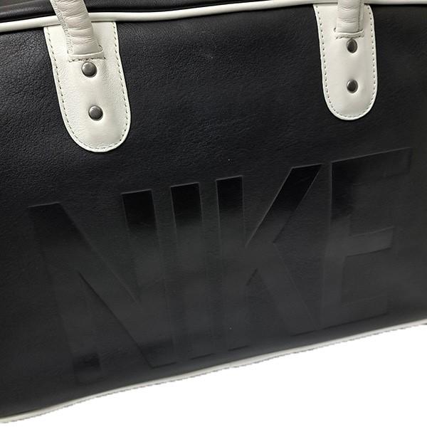 NIKE（ナイキ） レザーボストンバッグ BA2920-067 ブラック×ホワイト