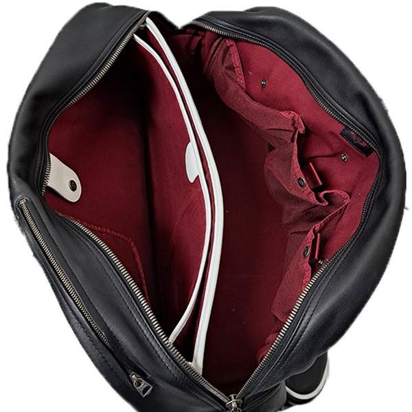 NIKE（ナイキ） レザーボストンバッグ BA2920-067 ブラック×ホワイト