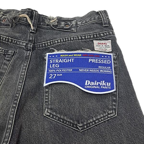 DAIRIKU】Straight Denim Pants ブラック 27インチ DAIRIKU（ダイリク 