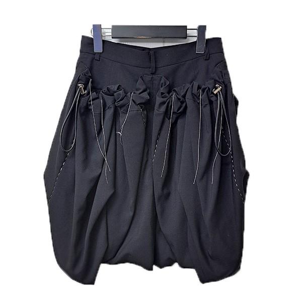 sacai（サカイ） ギャザーステッチスカート 26-08428 ブラック サイズ