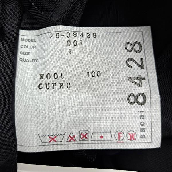 sacai（サカイ） ギャザーステッチスカート 26-08428 ブラック サイズ