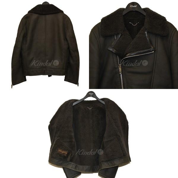 ルイヴィトンLOUIS VUITTON ムートンジャケットライダース46