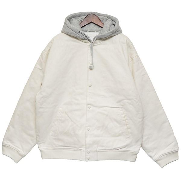 Supreme 2022SS Hooded Twill Varsity Jacket 中綿入りジャケット