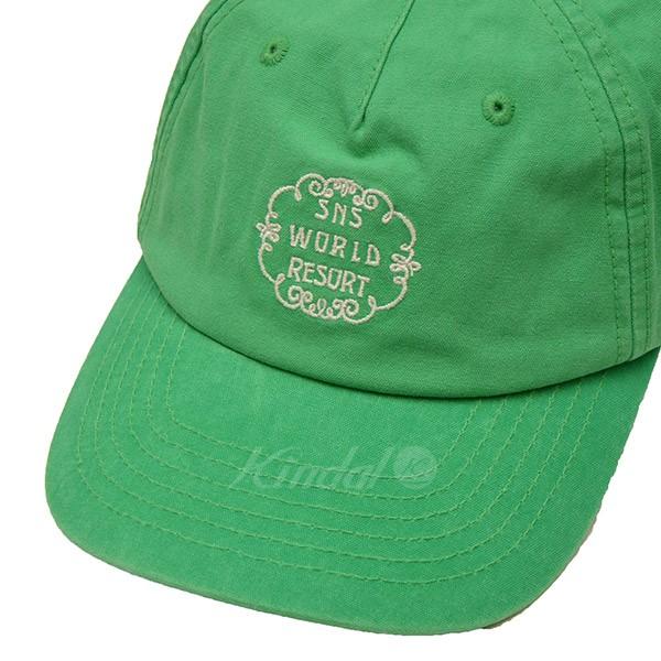 【値下げ】SNS Cotton Twill 5 Panel Cap　キャップ グリーン サイズ：0／S (三軒茶屋店)｜kindal｜08