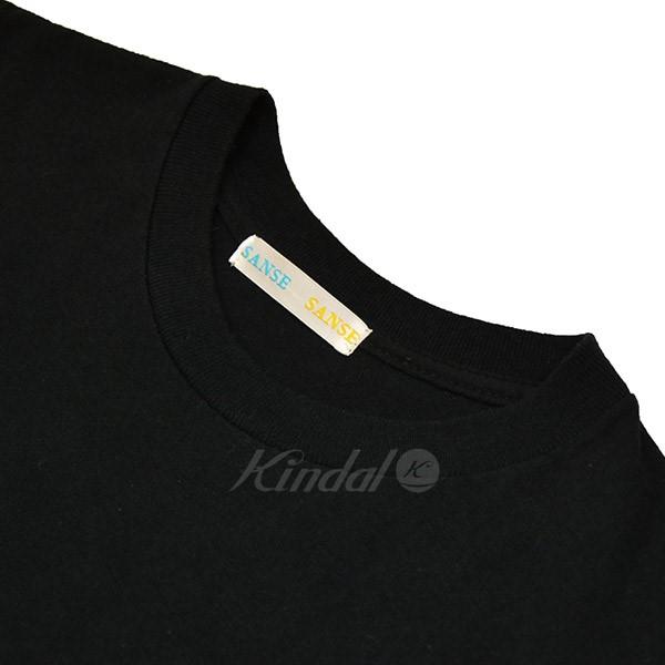 サンセサンセ SANSE SANSE デザインTシャツ ブラック サイズ：M｜kindal｜03