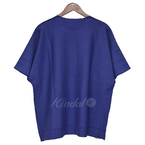 エイポックエイブル　青トップス ISSEY MIYAKE】A-POC ABLE シャツブルー