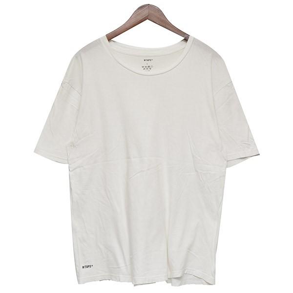 ダブルタップス WTAPS 2枚SET　クルーネックTシャツ　パックTシャツ ホワイト サイズ：L｜kindal｜04