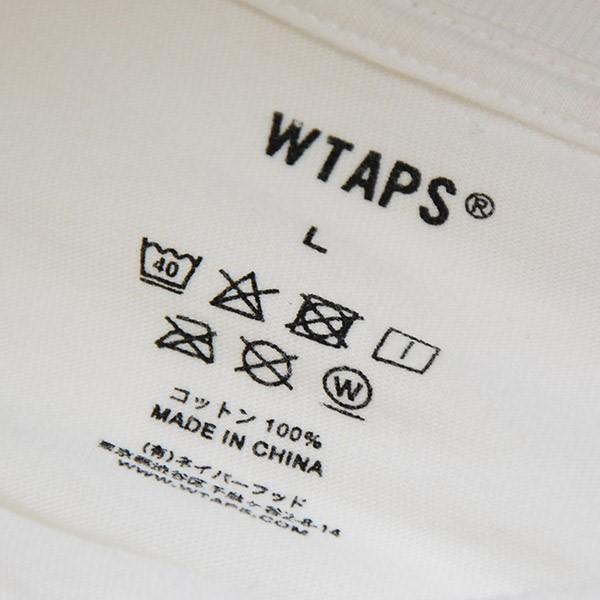 ダブルタップス WTAPS 2枚SET　クルーネックTシャツ　パックTシャツ ホワイト サイズ：L｜kindal｜07