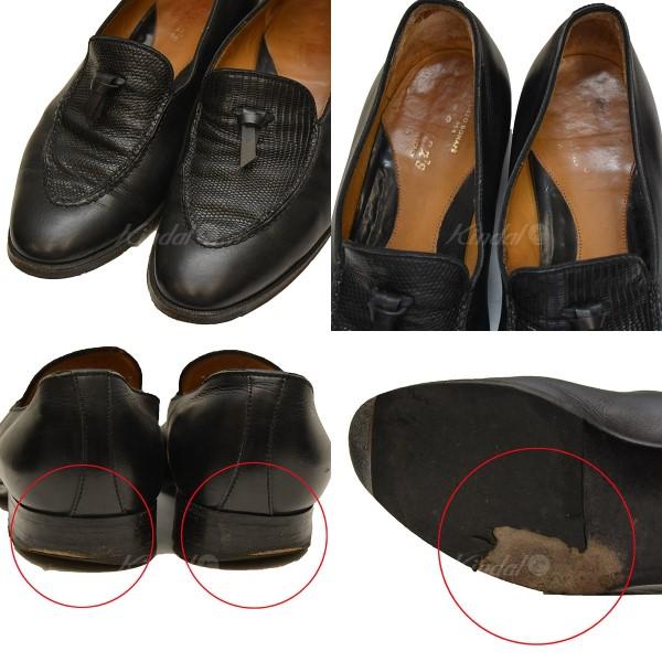 Le Yucca’s BLOOM＆BRANCH リザード タッセルローファー 値下げ】Le Yucca's×BLOOM＆BRANCH リザード柄タッセル