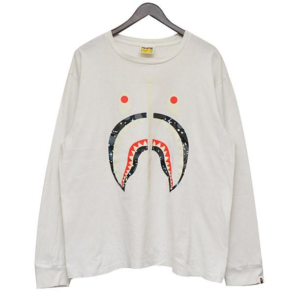 値下げ】A BATHING APE シャークプリントロングスリーブTシャツ 