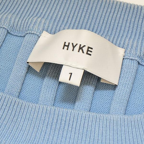 ハイク HYKE リブニット　ロングスリーブTシャツ ライトブルー サイズ：1｜kindal｜05