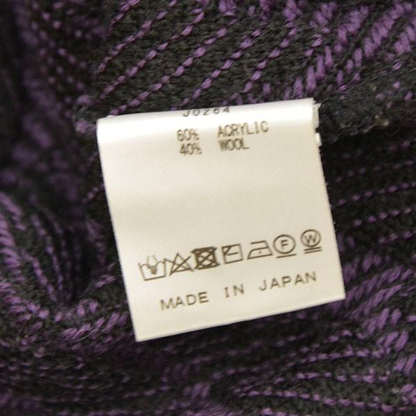 値下げ】Needles Polo Sweater ニットポロシャツ JO264 パープル 