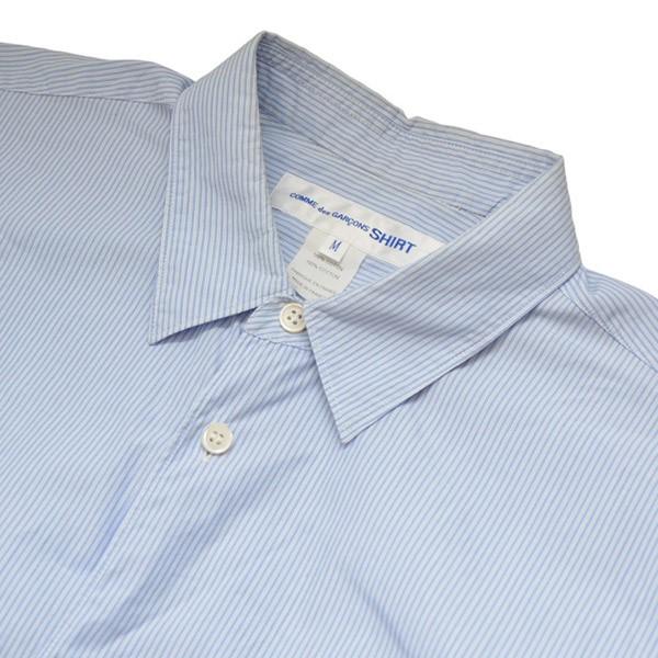 コムデギャルソンシャツ COMME des GARCONS SHIRT FOREVER SHIRT　ストライプシャツ ブルー×ホワイト サイズ：M｜kindal｜03