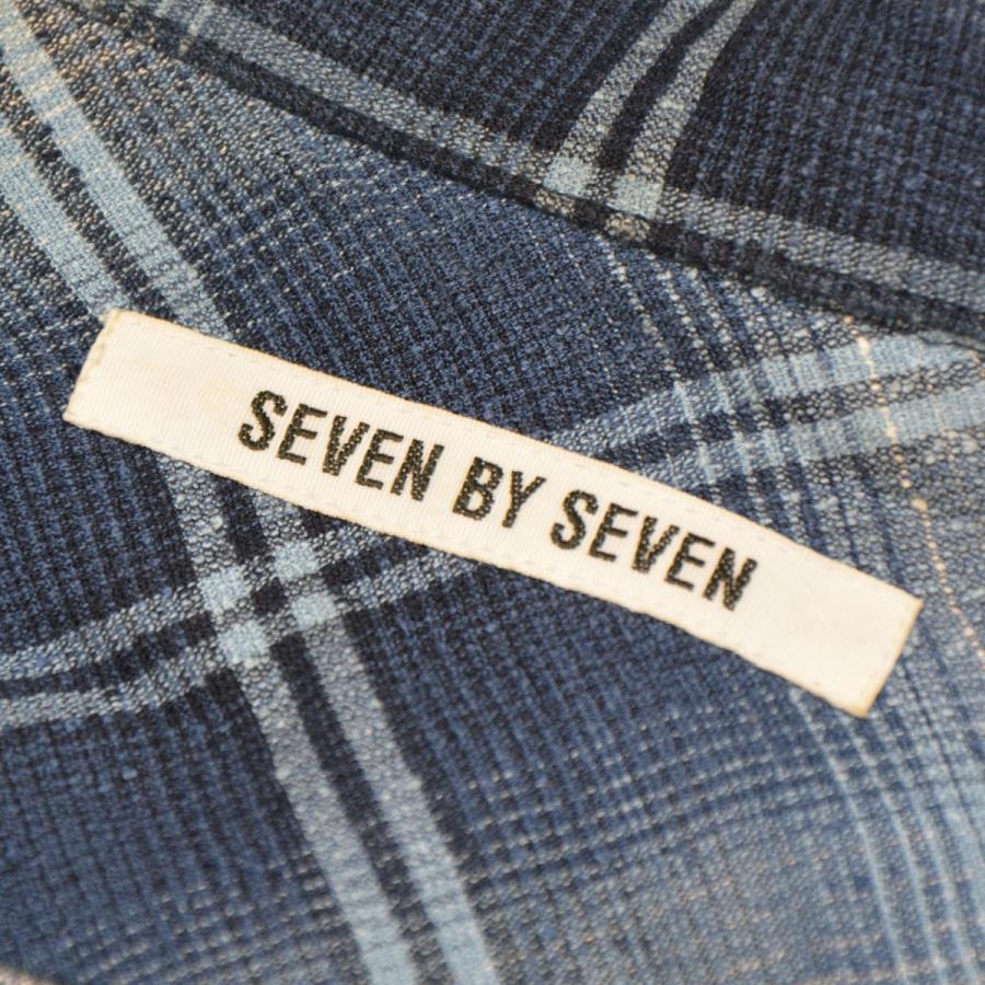 SEVEN BY 【値下げ】SEVEN OPEN COLLAR SHEER SHIRTS オープンカラー 