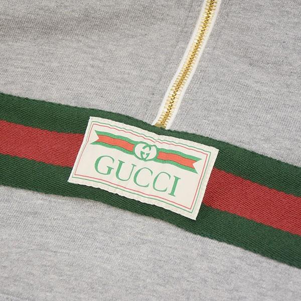 GUCCI（グッチ） ロゴ ラベル ストライプ コットンジャージー