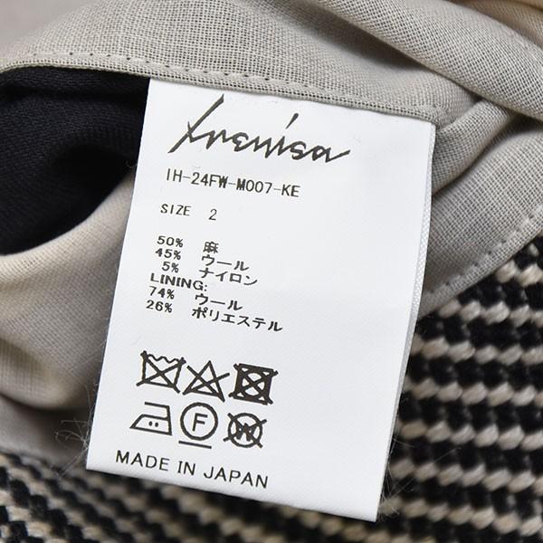 イレニサ IRENISA 2024AW MODIFIED SLEEVE ZIP BLOUSON ジップアップ