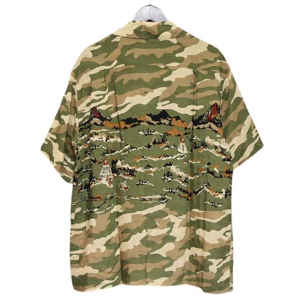 KAPITAL（キャピタル） カモフラアロハシャツ K2006SS207 カーキ