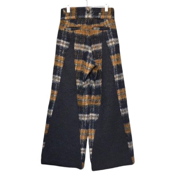 VLANK（ブランク） 【値下げ】blank 2023AW SHAGGY CHECK WIDE PANTS 