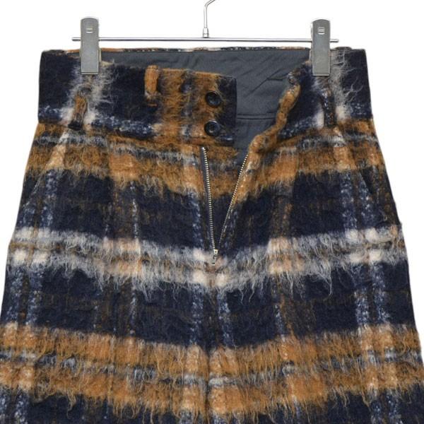 VLANK（ブランク） 【値下げ】blank 2023AW SHAGGY CHECK WIDE PANTS 