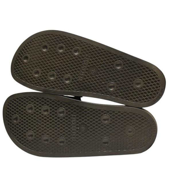 値下げ】VETEMENTS Slides Leather Sandal シャワーサンダル
