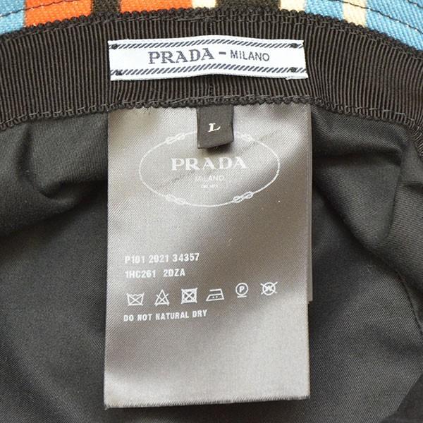 【新品未使用】PRADAバケットハットM PRADA プラダ 2022SS Print Drill Hat プリントドリルハット