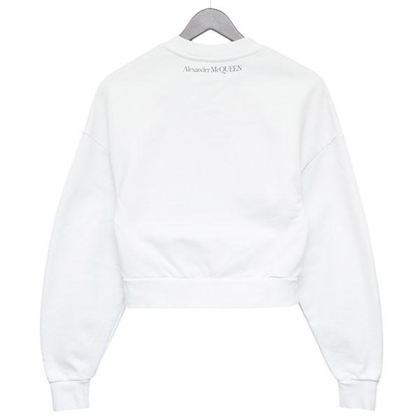 【値下げ】ALEXANDER McQUEEN Cropped sweatshirt　クロップドプリントスウェット　ショート丈トレーナー　735221_1