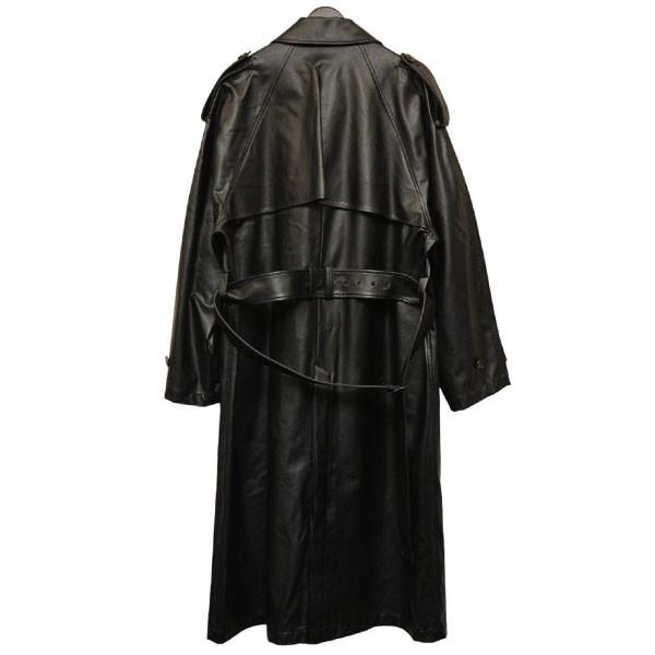 値下げ】PRANK PROJECT Synthetic Leather Trench Coat フェイクレザー
