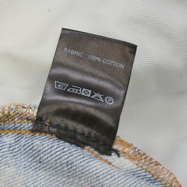【値下げ】EGONLAB 2025SS　ARGYLE DENIM PANT　USED加工ワイドデニムパンツ　SS25 DN 001 B YELLOW_8