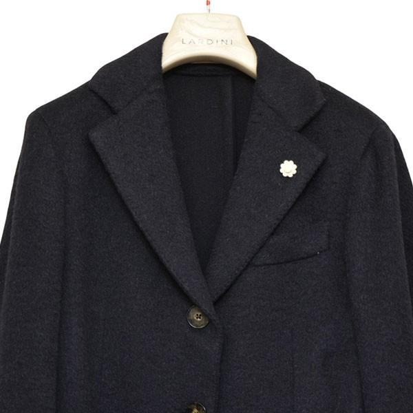 LARDINI チェスターコート　モヘヤ　アルパカ混 LARDINI（ラルディーニ） アルパカ混チェスターコート ネイビー サイズ