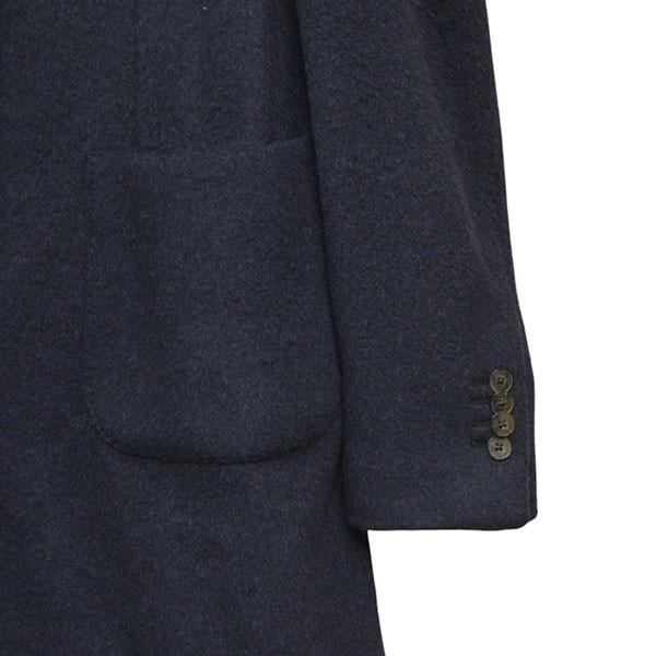 LARDINI チェスターコート　モヘヤ　アルパカ混 LARDINI（ラルディーニ） アルパカ混チェスターコート ネイビー サイズ