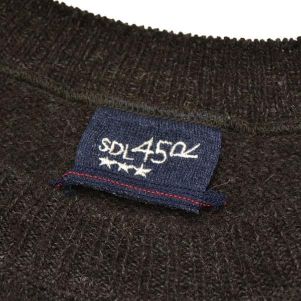 【値下げ】45R シェットランド縮絨の908セーター　クルーネックニット　80980413 ブラウン サイズ：3 (三軒茶屋店)_3