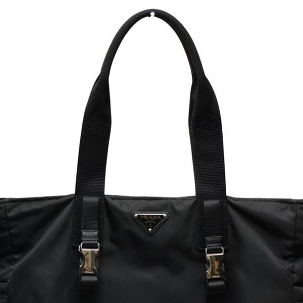 PRADA（プラダ） PRADA TESSUTO MONTAGN TOTE 三角ロゴプレートトート