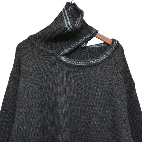 値下げ】Y． PROJECT DOUBLE NECK OVERSIZED SWEATER ダブルネック