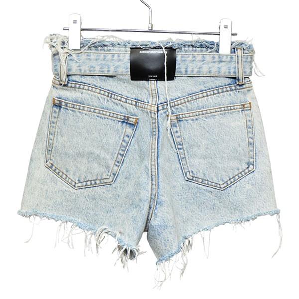 alexander wang ベルテッド ショートデニムパンツ ブラック系 alexanderwang（アレキサンダー・ワン） 【値下げ】ALEXANDER WANG