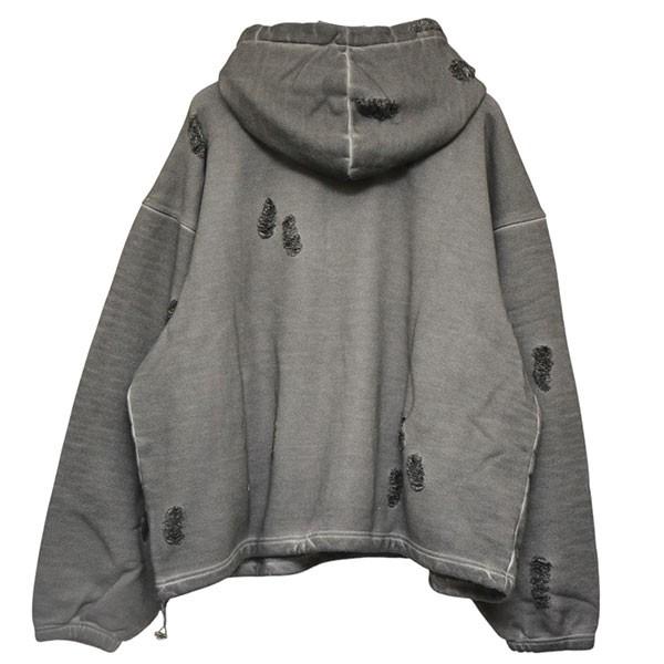 サグクラブ THUG CLUB Rock Hoodie ダメージ加工プルオーバーパーカー