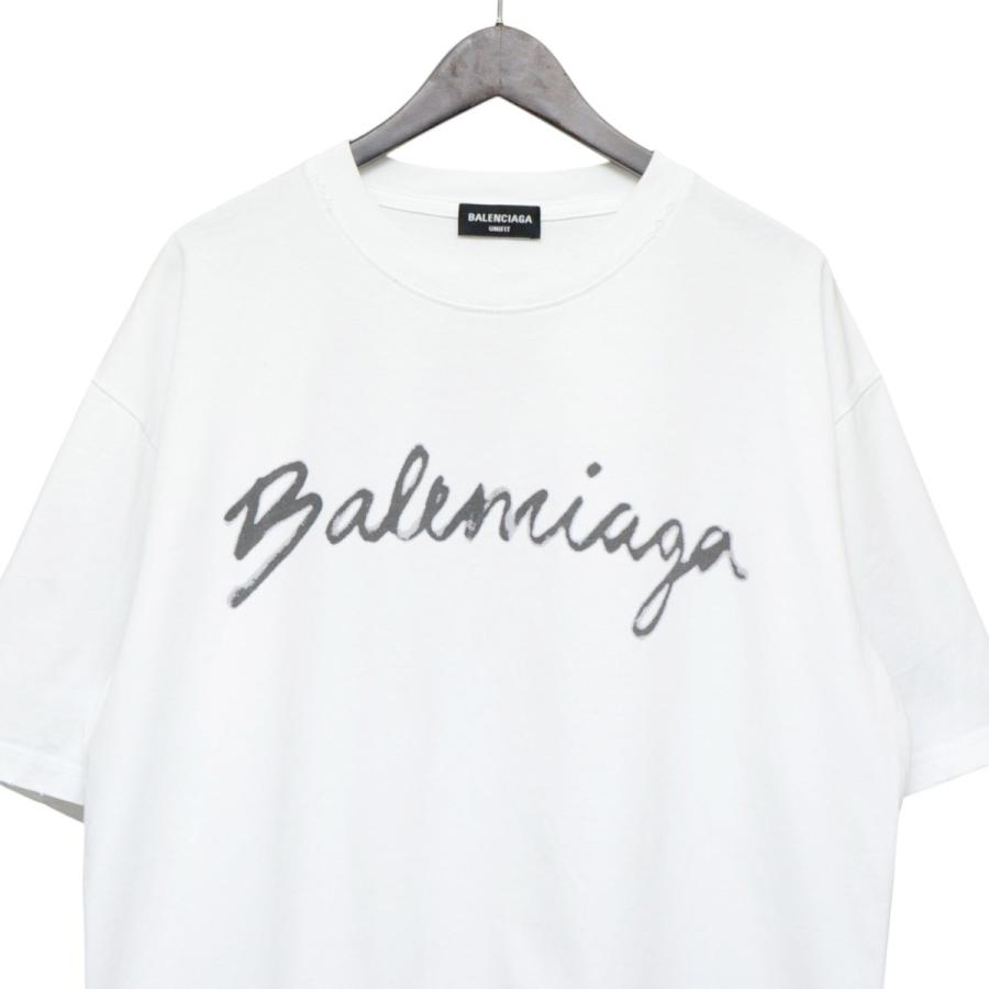 BALENCIAGA（バレンシアガ） ペイントロゴダメージ加工クルーネックT
