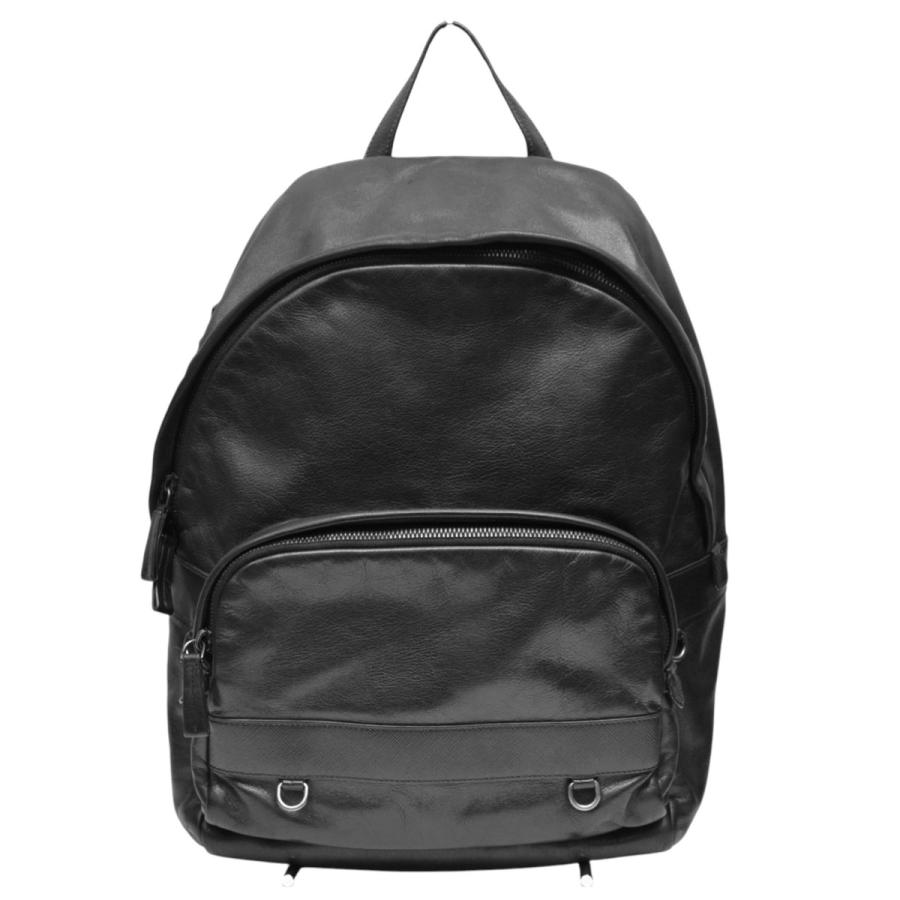 PRADA（プラダ） 三角ロゴプレートレザーバックパック リュック 2VZ066