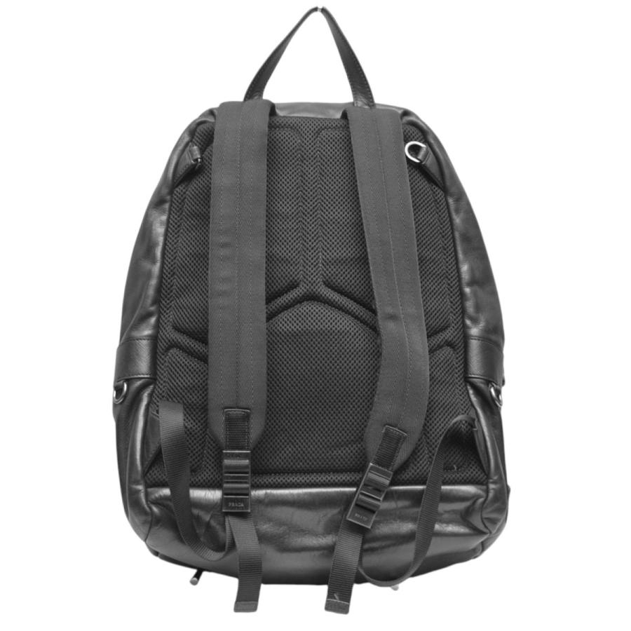 プラダ PRADA（プラダ） 三角ロゴプレートレザーバックパック リュック 2VZ066