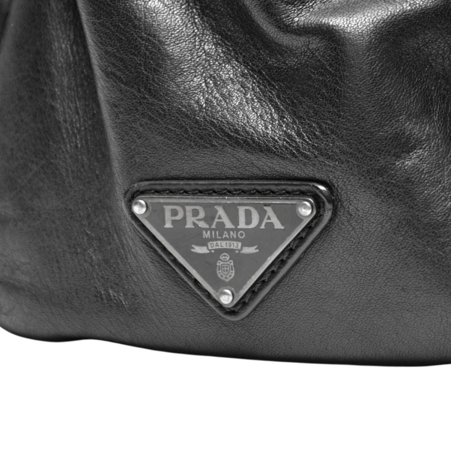 PRADA（プラダ） 三角ロゴプレートレザーバックパック リュック 2VZ066