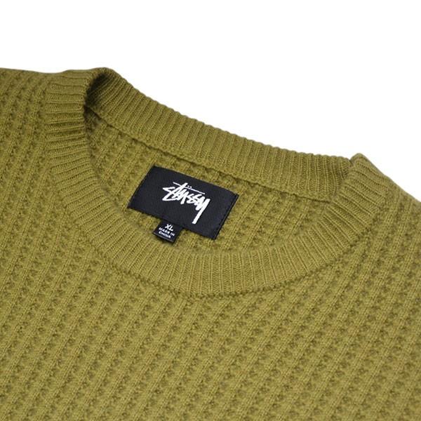 STUSSY（ステューシー） 【値下げ】stussy WAFFLE KNIT CASHMERE CREW