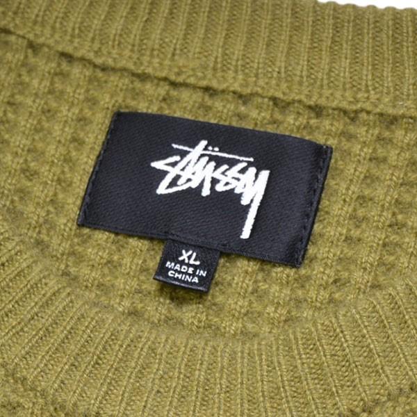STUSSY（ステューシー） 【値下げ】stussy WAFFLE KNIT CASHMERE CREW
