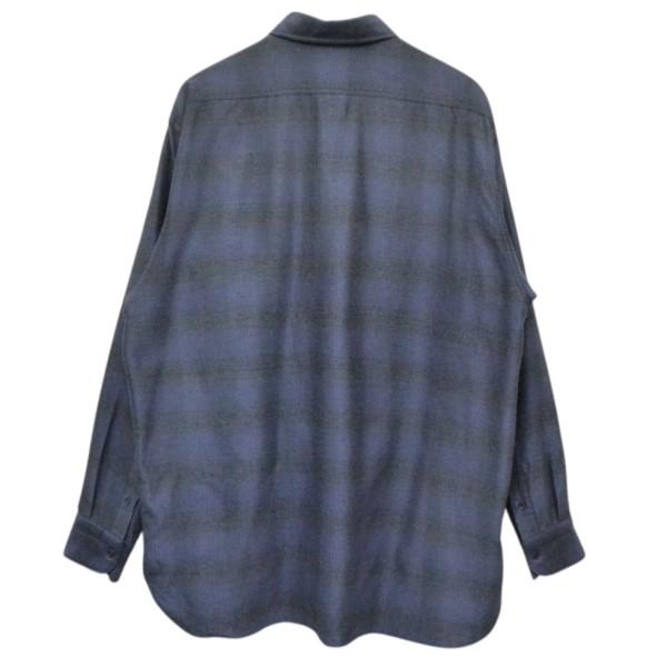 COMOLI（コモリ） COMOLI 2021AW ウールシルクワークシャツ チェック