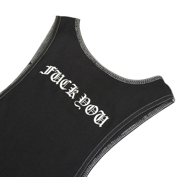 CHROME HEARTS（クロムハーツ） クロスプリントタンクトップ ブラック