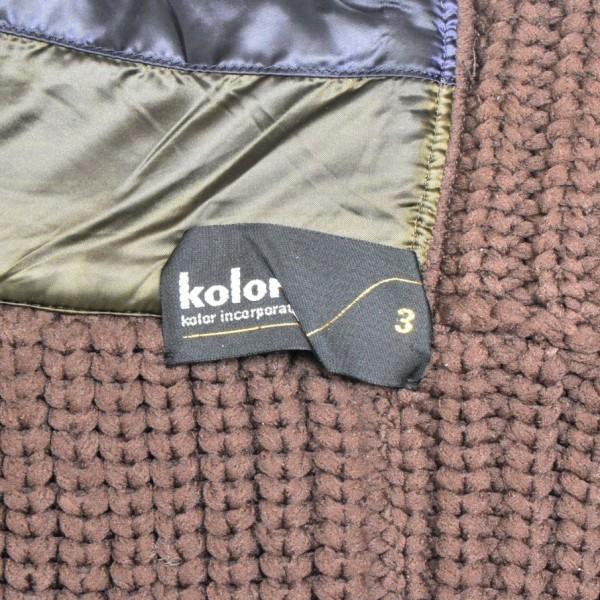 Color（カラー） KOLOR 2024AW ドッキングジップアップニットベスト 