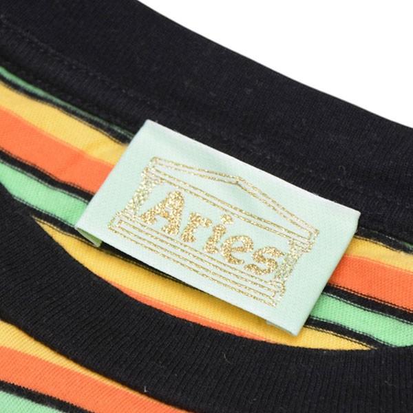 ARIES（アリーズ） ARIES Striped Pocket LS Tee マルチボーダーロング 