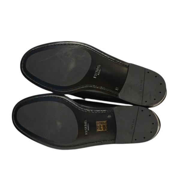 PRADA（プラダ） レザーローファー ブーツ シューズ DNC734 ブラック